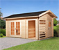 WEKA Gartenhaus mit (Holz-)Lagerplatz und Zusatzraum
