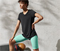 Sport-Longshirt, braun-schwarz