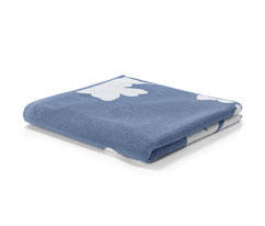 Jacquard-Badetuch, blau