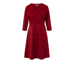 Kariertes Jacquard-Kleid