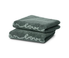 2 Jacquard-Gästehandtücher