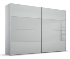 Rauch BLACK 20UP Schwebetürenschrank »Basic«, seidengrau, 280 cm