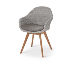 Gartensessel Polyrattan und Eukalyptus