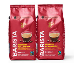 BARISTA Caffè Crema Kolumbien - 2x 1 kg Ganze Bohne