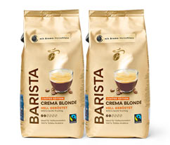 Barista Crema Blonde – 2 x 1 kg Ganze Bohne