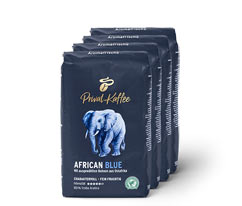 Privat Kaffee African Blue – 4x 500 g Ganze Bohne