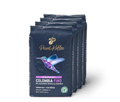 Privat Kaffee Colombia Fino (entkoffeiniert) - 4x 500 g Ganze Bohne