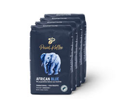 Privat Kaffee African Blue – 4x 500 g Ganze Bohne