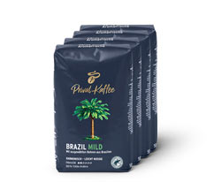 Privat Kaffee Brazil Mild - 4x 500 g Ganze Bohne