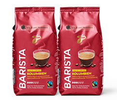 BARISTA Caffè Crema Kolumbien - 2x 1 kg Ganze Bohne