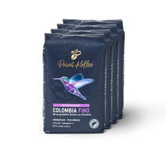 Privat Kaffee Colombia Fino (entkoffeiniert) - 4x 500 g Ganze Bohne