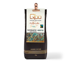 Qbo Premium Coffee Beans »Kooperative Tajumuco« Filterkaffee Kräftig - 250 g Ganze Bohne