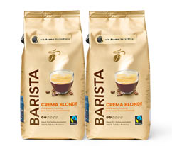 Barista Crema Blonde – 2x 1 kg Ganze Bohne