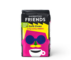 BEANS BROTHERS FRIENDS Caffè Crema Kräftig - 500 g Ganze Bohne