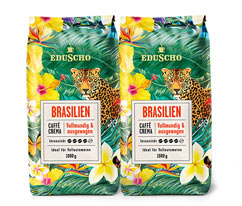EDUSCHO Caffè Crema Brasilien – 2x 1kg Ganze Bohne