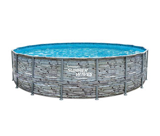 Summer-Waves-Rundpool in Steinoptik