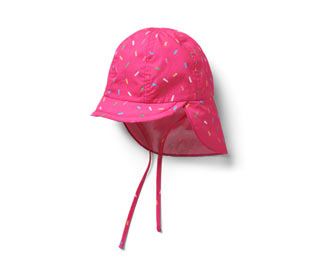 Kinder-Sonnenmütze mit UV-Schutzfaktor 80, pink