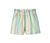 Paperbag-Shorts, mehrfarbig gestreift