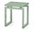 Hocker aus Massivholz, salbei