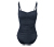 Figurformender Badeanzug, blau mit Alloverprint - Blau mit Alloverprint