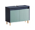 Waschbeckenunterschrank »Lovis«, nachtblau/taubenblau, 80 cm - Korpus und Traverse nachtblau, Front taubenblau