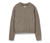 NAH/STUDIO Zopfmuster-Pullover | recycelter Cashmere und Merinowolle, hazelnut melange