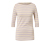 Shirt mit 3/4-Arm, beige-fliederfarben gestreift 