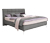 Boxspringbett »Arano«, 180 x 200 cm, Matratzenhärtegrad H2/H3, platingrau
