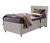 Boxspringbett »Jordana« mit Motorfunktion, 120 x 200 cm, Matratzenhärtegrad H2, platingrau