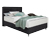 Boxspringbett »Jona«, 140 x 200 cm, ohne Motor, Matratzenhärtegrad H2, schwarz