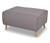 Hocker »Jules«, silberfarben
