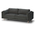 2,5-Sitzer-Sofa, anthrazit