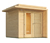 Weka Design-Gerätehaus »Pure Garden«, 19 mm Wandstärke
