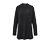 Langer Strickpullover, schwarz