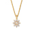 585 Gold-Kette mit 22 Brillanten, Stern