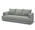 Scapa Dreisitzer-Sofa, light grey