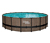 Summer Waves Elite-Frame-Pool, Teakoptik, ca. Ø 549 x 132 cm