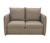 DOMO collection 2-Sitzer-Sofa »Ronda« mit Hockern, stone