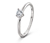 925 Silber Ring Solitär