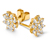 585 Gold-Ohrstecker mit 34 Brillanten, Stern