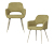 Woood Stühle »Jenny«, 2er-Set, sage - Sage