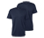 2 T-Shirts mit Merinowolle. blau - Dunkelblau