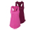 2 Funktionstops, pink und beere - 1x pink, 1x beere