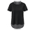 2-in-1-Kurzarm-Sportshirt, schwarz - Obershirt schwarz<br>Top grau