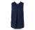 Ärmellose Leinenbluse, navy