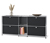 Sideboard Metall »CN3« mit 4 Klappenfächern, schwarz