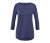 Funktionsshirt, 3/4-Arm, lila - Lila-blau meliert