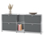 Sideboard Metall »CN3« mit 4 Klappenfächern, grau