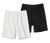 2 Radler-Shorts, schwarz und weiß - Schwarz und weiß