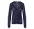 Strickjacke mit Ajour-Muster, dunkelblau